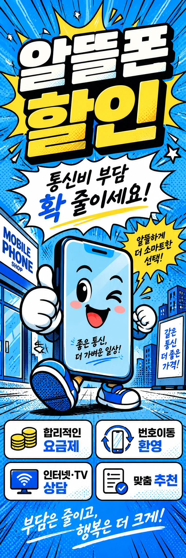 D-037 할인 휴대폰 매장 메쉬배너 디자인