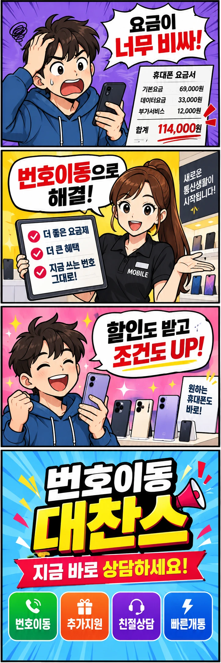 C-026 가입·변경 휴대폰 매장 메쉬배너 디자인