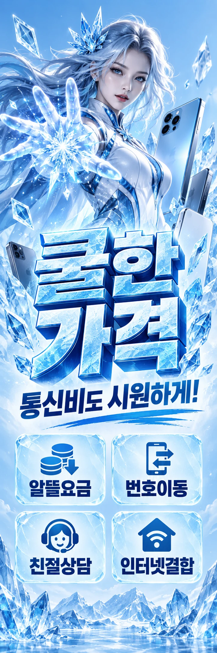 D-048 할인 휴대폰 매장 메쉬배너 디자인