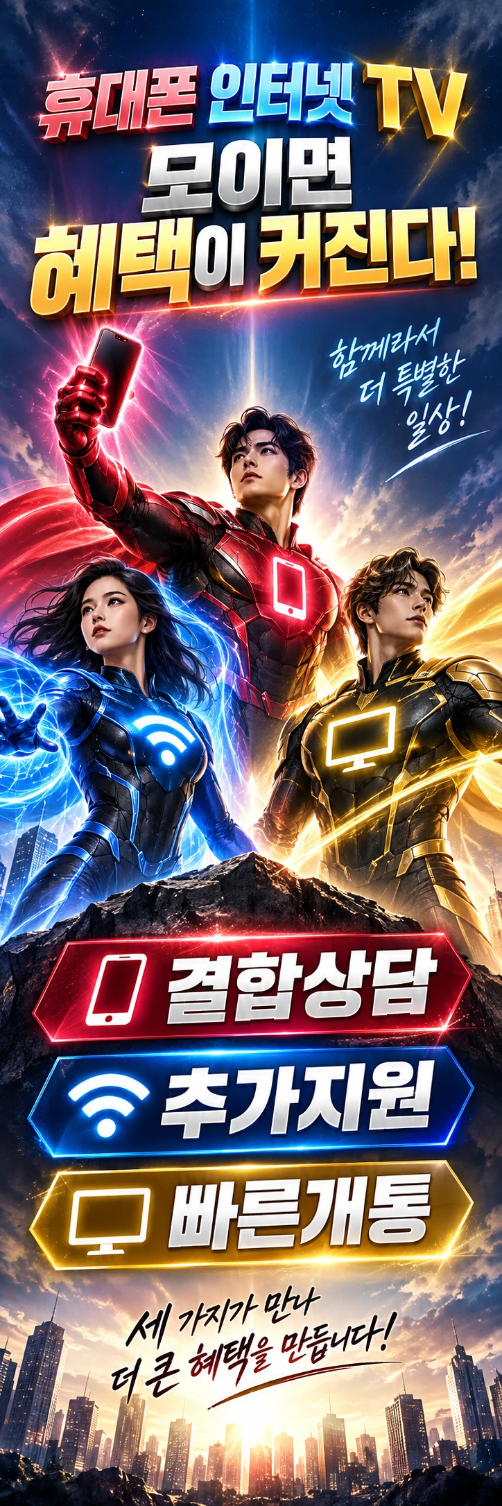 E-022 인터넷결합 휴대폰 매장 메쉬배너 디자인