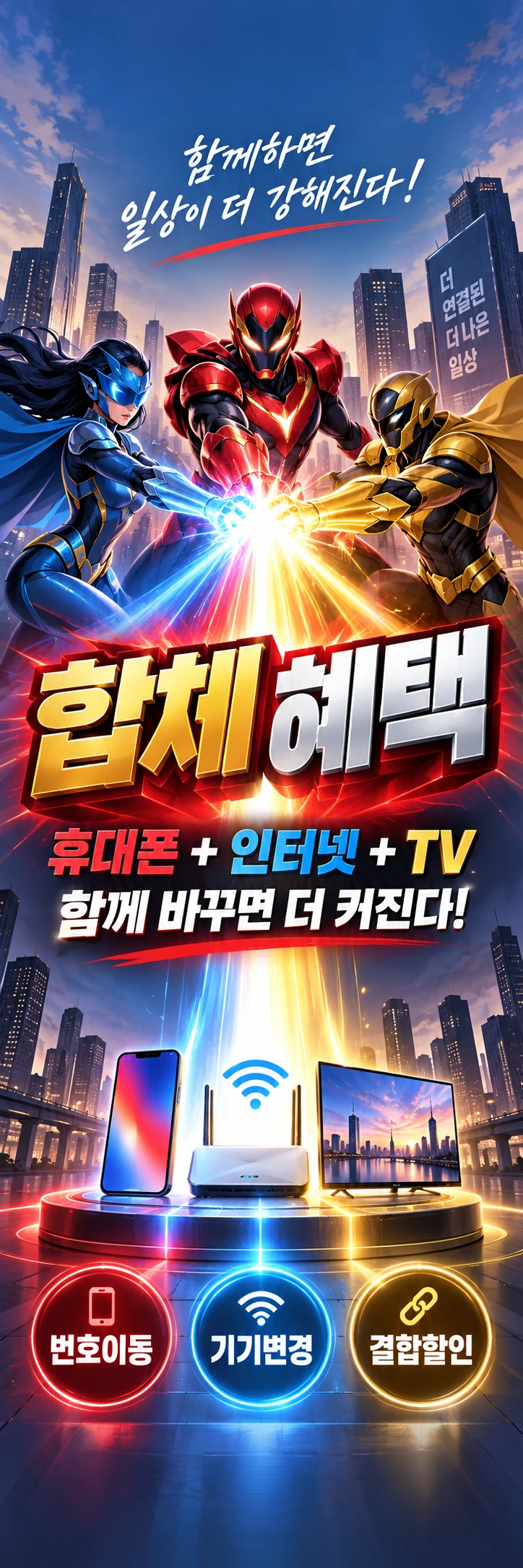 E-023 인터넷결합 휴대폰 매장 메쉬배너 디자인