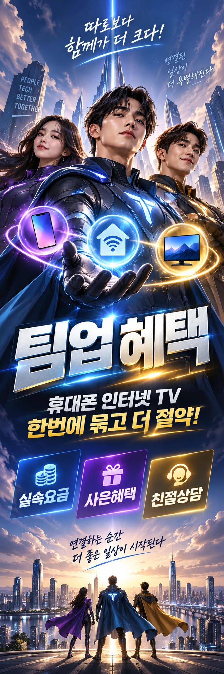 E-024 인터넷결합 휴대폰 매장 메쉬배너 디자인