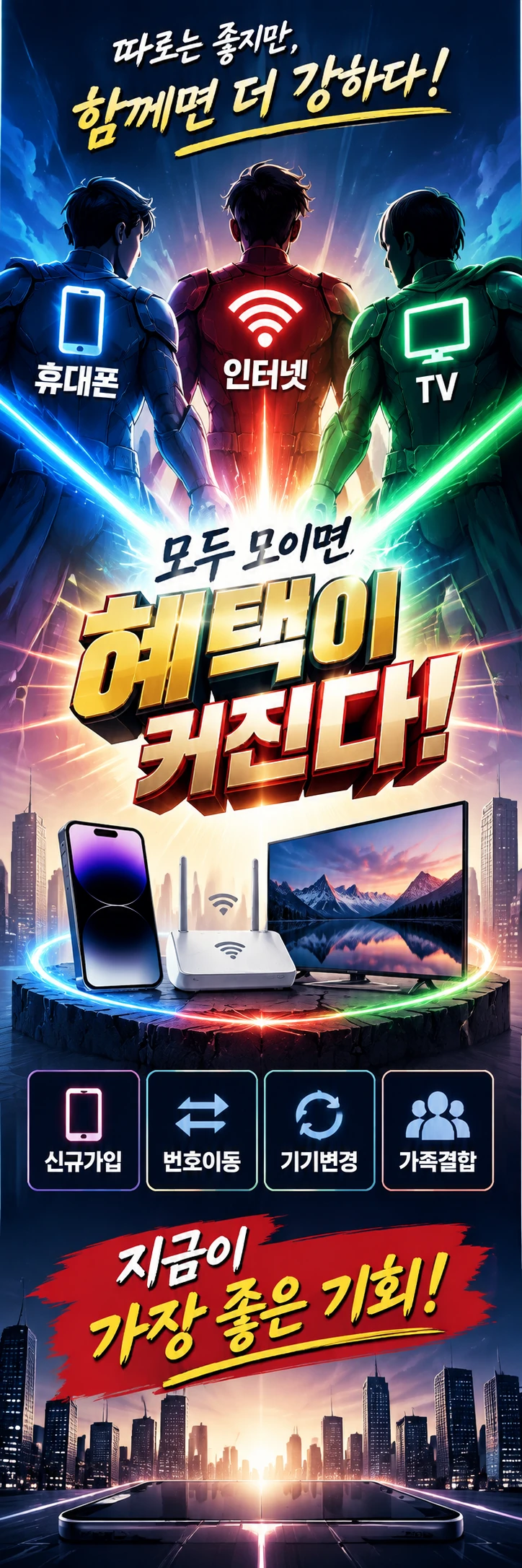 E-033 인터넷결합 휴대폰 매장 메쉬배너 디자인