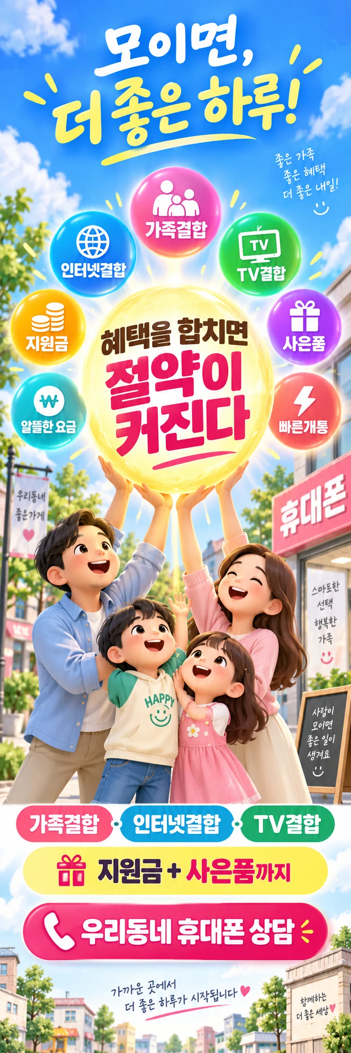 D-064 할인 휴대폰 매장 메쉬배너 디자인