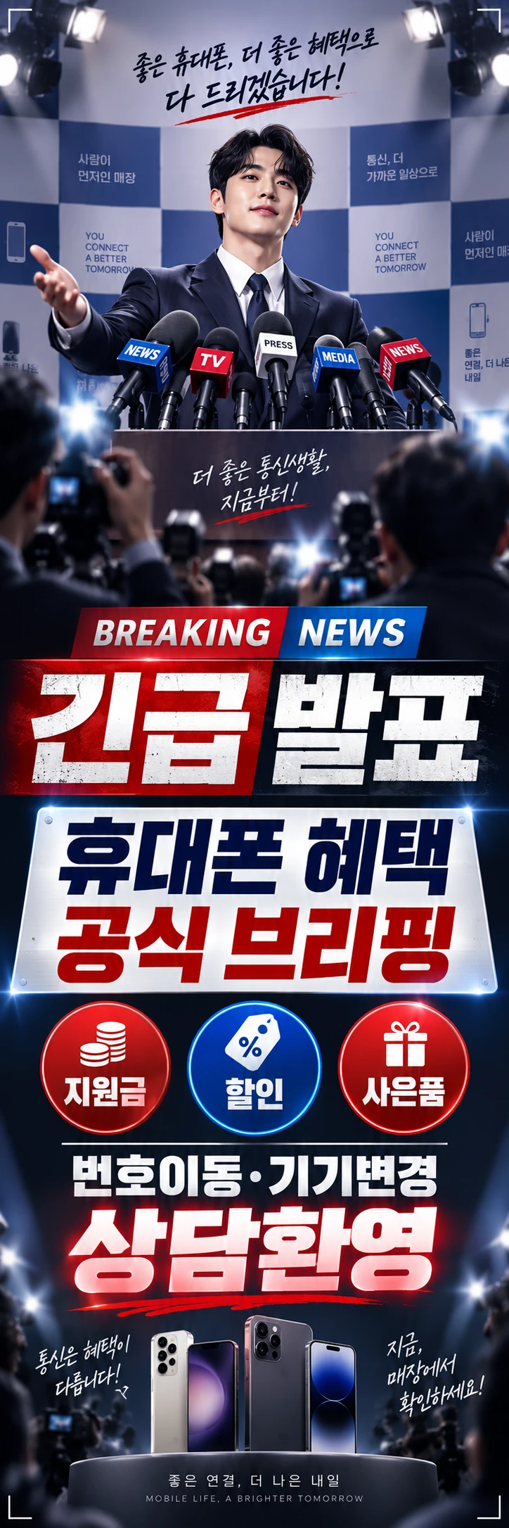 F-018 매장행사 휴대폰 매장 메쉬배너 디자인