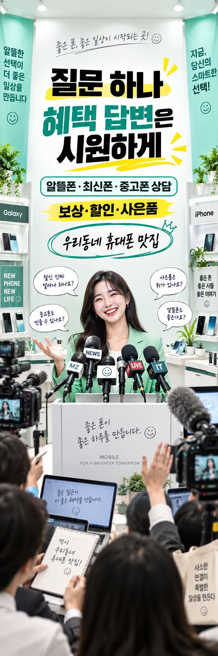 D-081 할인 휴대폰 매장 메쉬배너 디자인