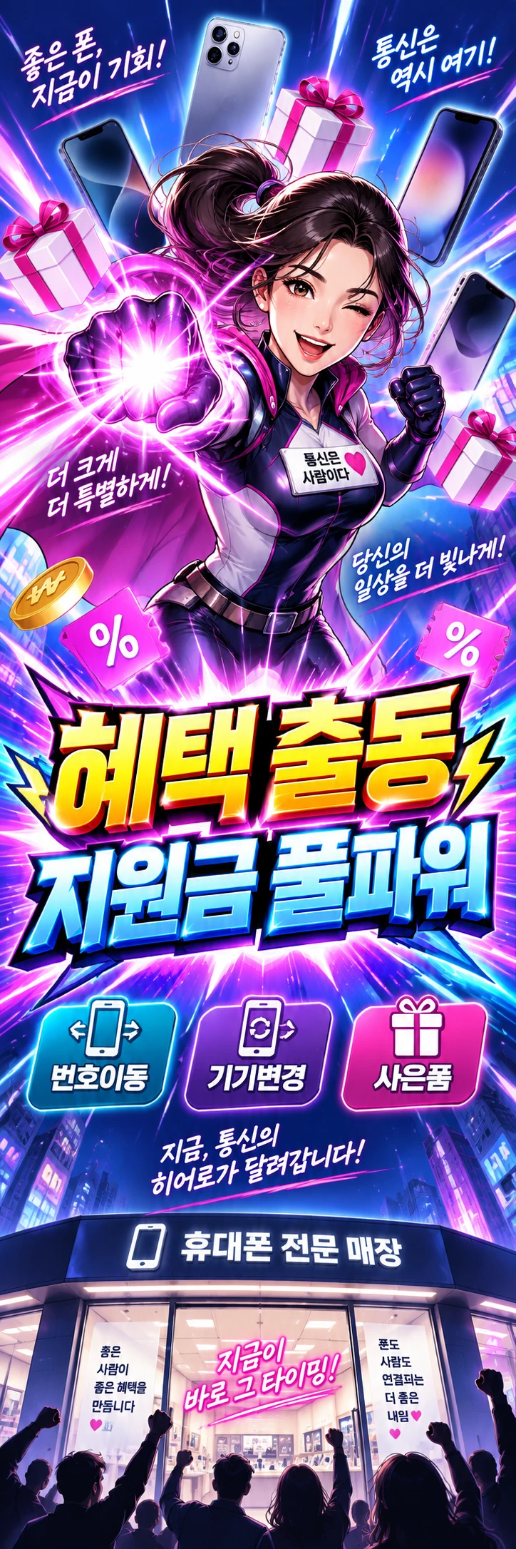 D-086 할인 휴대폰 매장 메쉬배너 디자인