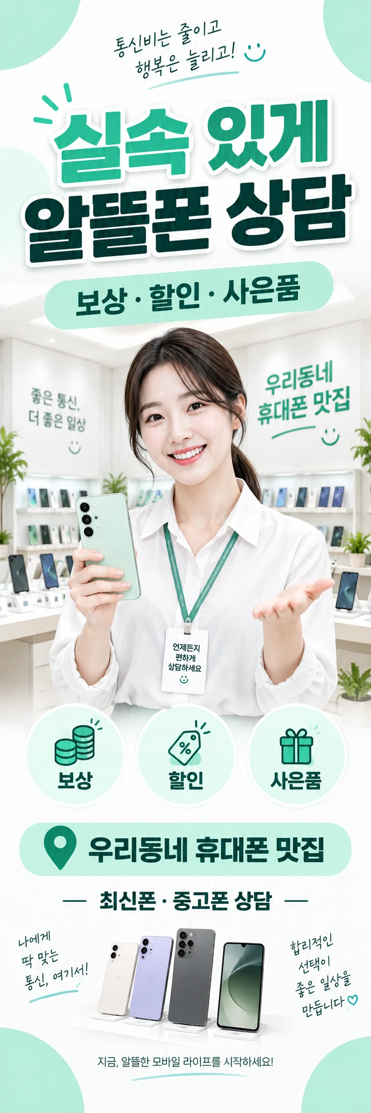 C-033 가입·변경 휴대폰 매장 메쉬배너 디자인